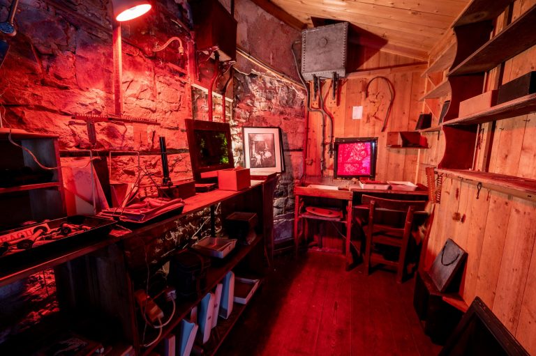 An image of a Victorian Darkroom.